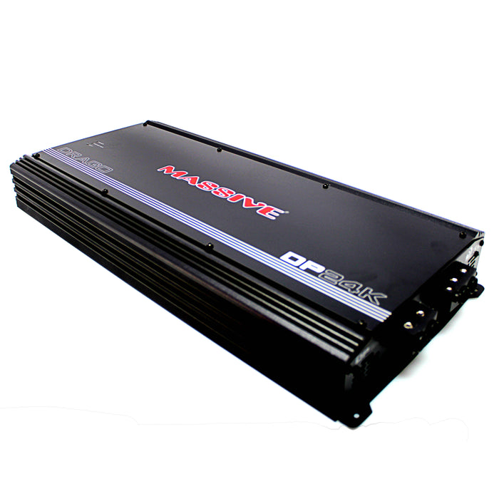 Massive Car Audio Monoblock Amplifier 24,192W 1-Ohm Stable DRAGO DP24K