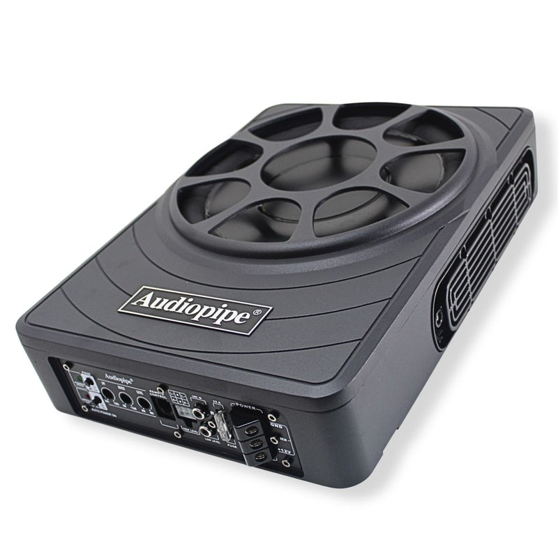 Audiopipe 10" Low Profile Amplified Subwoofer 250W RMS w/ Bass Knob APLP-1030