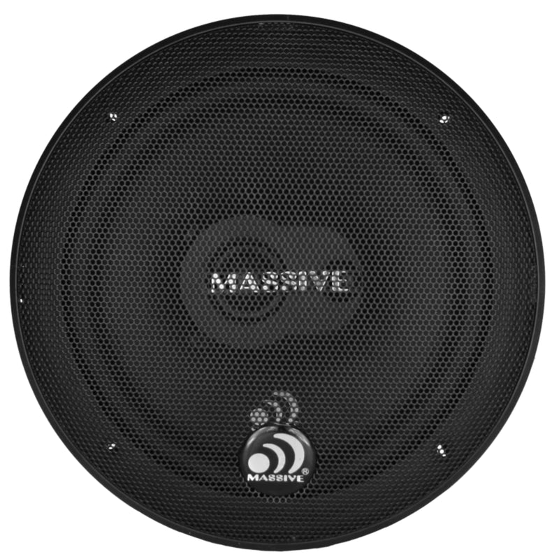 Massive Audio Pair of 6.5" 250 Watt Peak 4 Ohm 2-Way Coaxial Speakers MX65