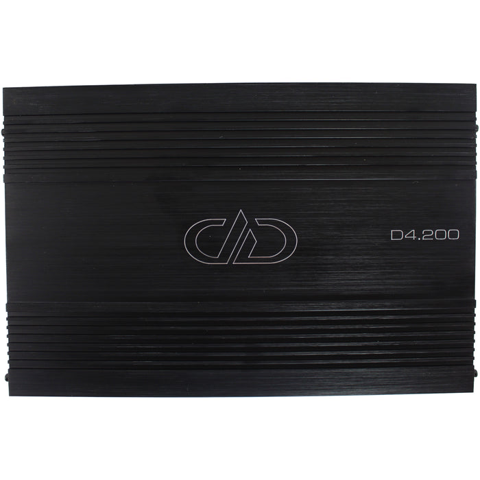 DD Audio D-Series 2200W Max Power 4-Channel 1-ohm Compact Amplifier / D4.200