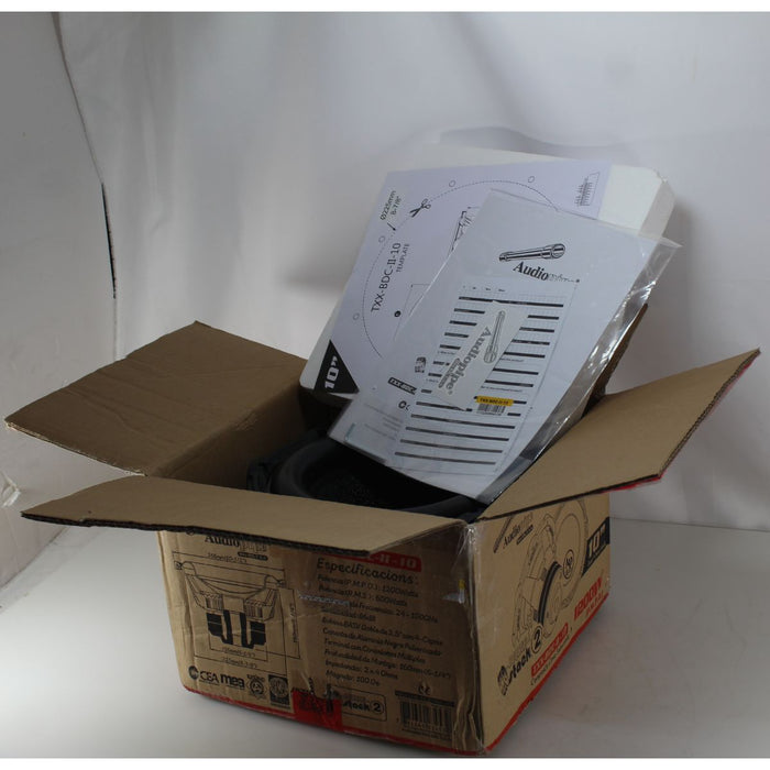 TXX-BDC 10" 600W RMS 4-Ohm DVC Double Stack Composite Cone Subwoofer OPEN BOX