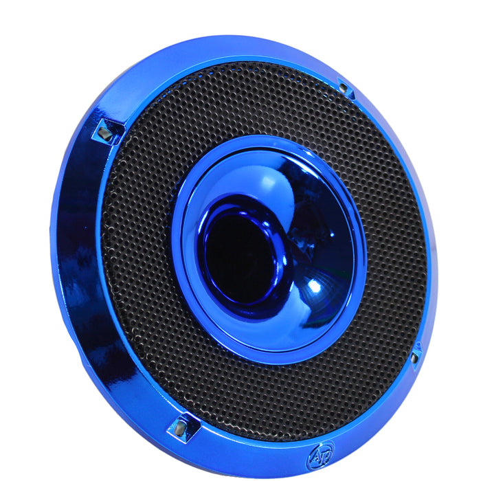 Audiopipe 6.5" 150W RMS 4 Ohm Blue Eye Candy Compression Horn Midrange Coax Speaker