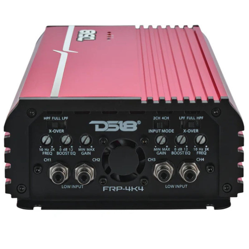 4-Channel Full-Range Class-D Amplifier 4000W RMS DS18 FRP-4K4 RED