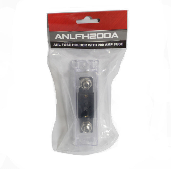 ANL Fuse Holder with 200 amp fuse Blade 0 /4 GA Square DS18 FHSANL200A
