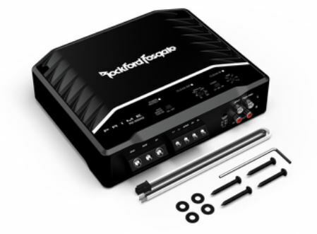 Rockford Fosgate Prime 200W 2-Channel Full Range Class D Amplifier +Install kit