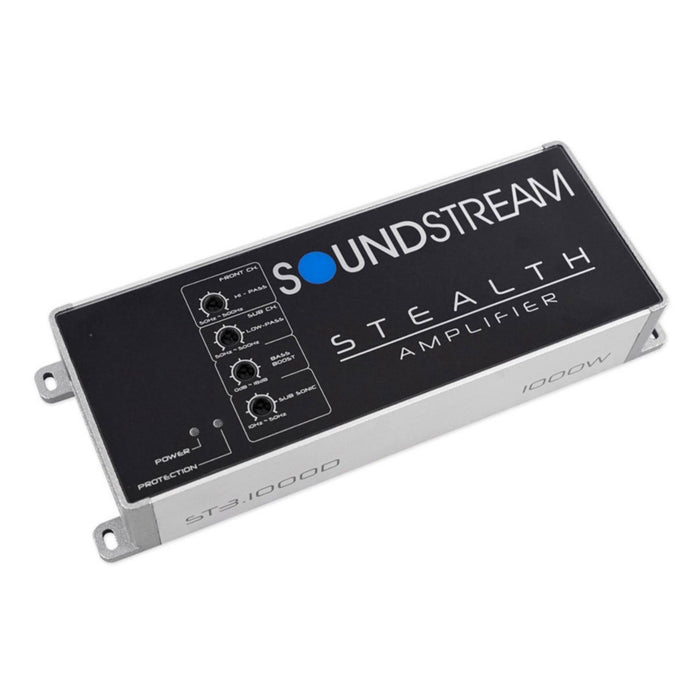 3-Channel 1000 Watt 2-Ohm Micro Compact Car Audio Amplifier Soundstream ST31000D