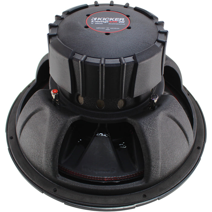 Kicker CompVR Series 15" 500W RMS 4-Ohm DVC Subwoofer / 43CVR154