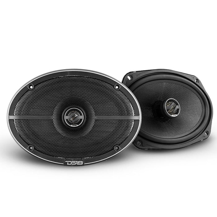 DS18 Car Audio Package 10" Sub, 6.5" & 6x9" Coaxial Speakers w/ 4ch Amplifier