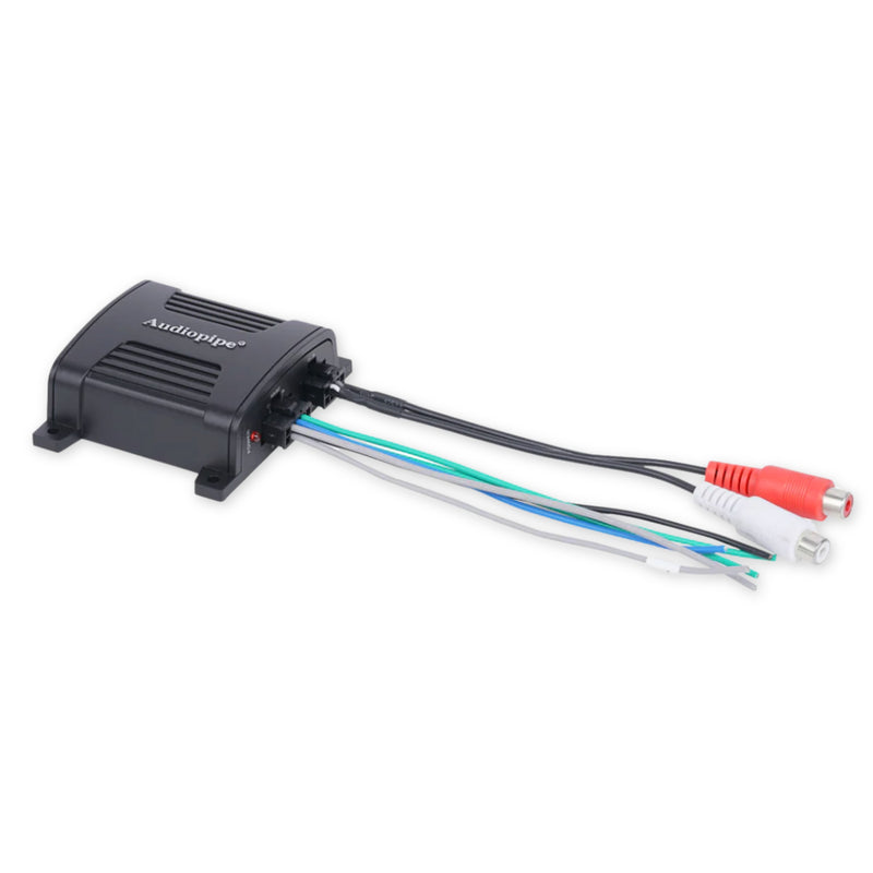 2 Channel Smart Signal Speaker Wire to Hi/Lo RCA Line-Out Converter