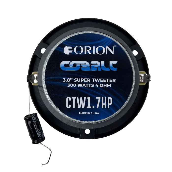 3.8" 4 ohm 75w RMS Ferrite Magnet Aluminum ORION Bullet Tweeter Pair CTW1.7HP