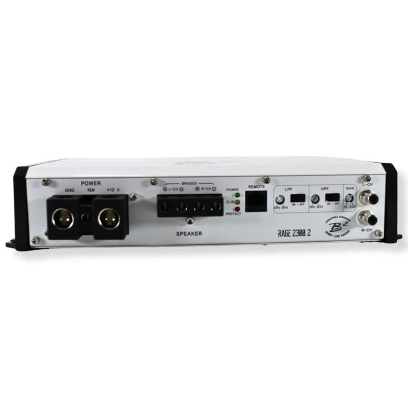 Dual B2 Audio RAMPAGE8-D1-V3 8" 1000W RMS Subs with RAGE 2300.2 Amp
