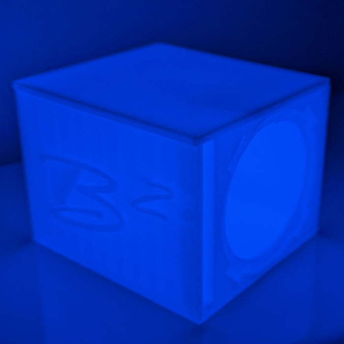 Single Ported Glow in the Dark 3D-Printed Subwoofer Box for B2 Audio Rampage RC2