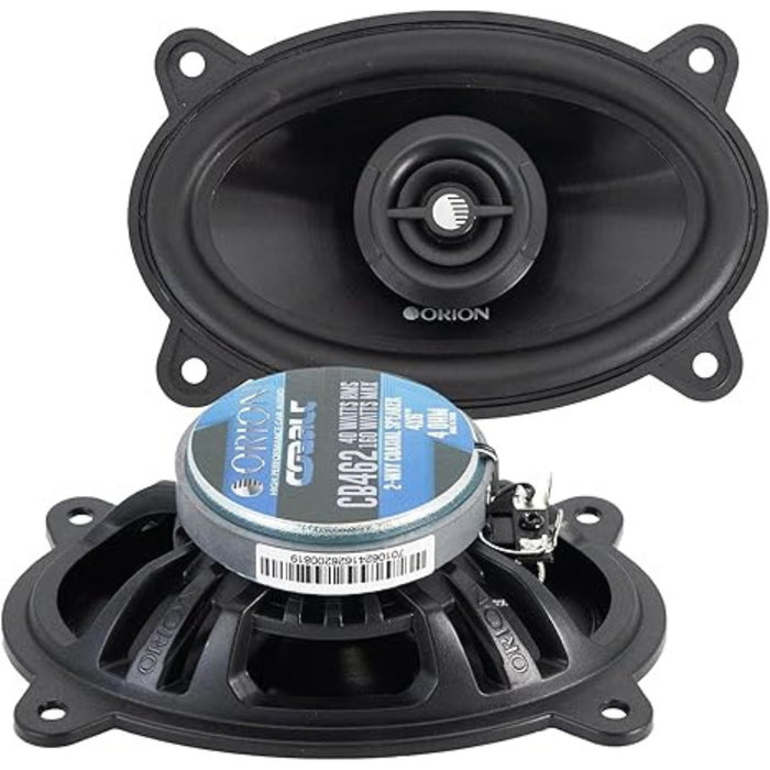 4x6" 40W RMS | 160W Peak 4-Ohm 2-Way Coaxial Speakers ORION COBALT Series/ CB462