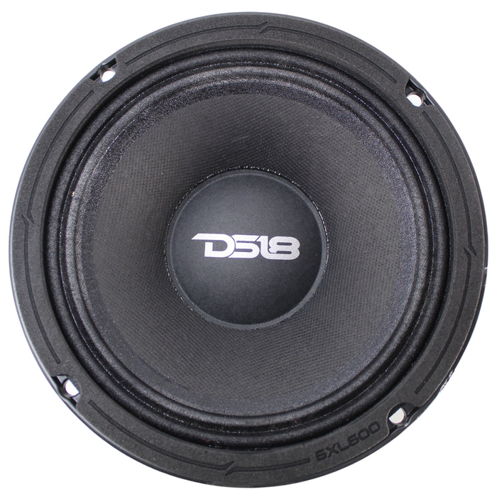 DS18 Car Audio XL 6.5 Inch Mid Range Loud Speaker 300 Watts 4 OHMS 6XL600-4