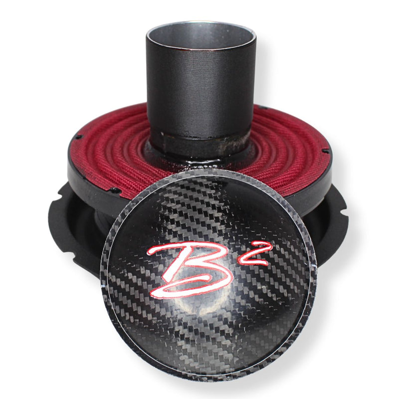 B2 Audio Rampage 6" Re-cone Kit Drop  2-Ohm 3" Coil Carbon Fiber