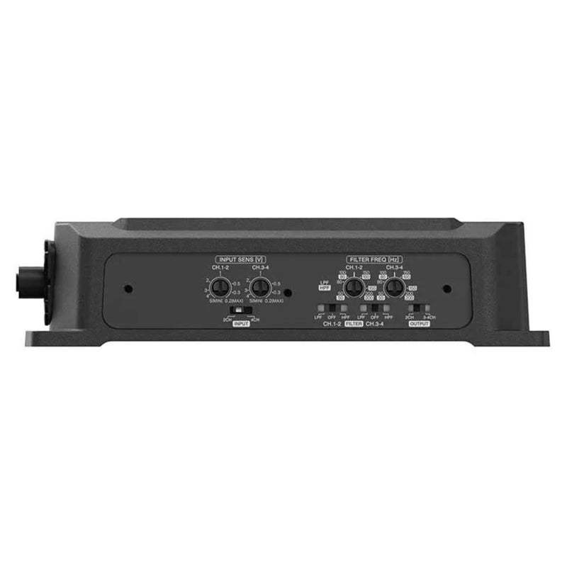 Kenwood Compact 4-channel powersports/marine amplifier 50 watts RMS x 4-Ohms