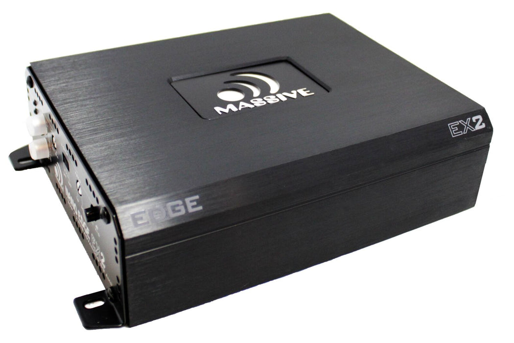 Massive Audio Nano Edge 2 Channel Amplifier 480 Watt Class AB 2 Ohm Stable EX2