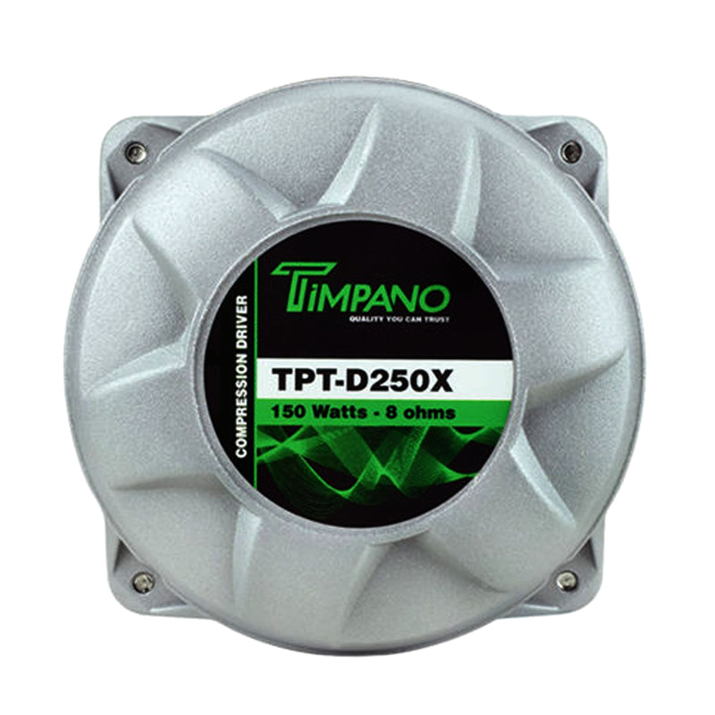 Timpano Car Audio 4.5"x4.5" Phenolic Driver Horn Combo 2" VC 150W 8 Ohms