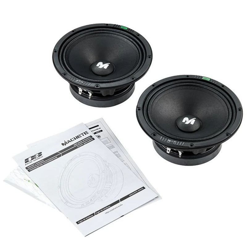 Deaf Bonce  6.5" Midbass 170 W RMS 4-Ohm Machete Pro Car Audio Speakers Pair