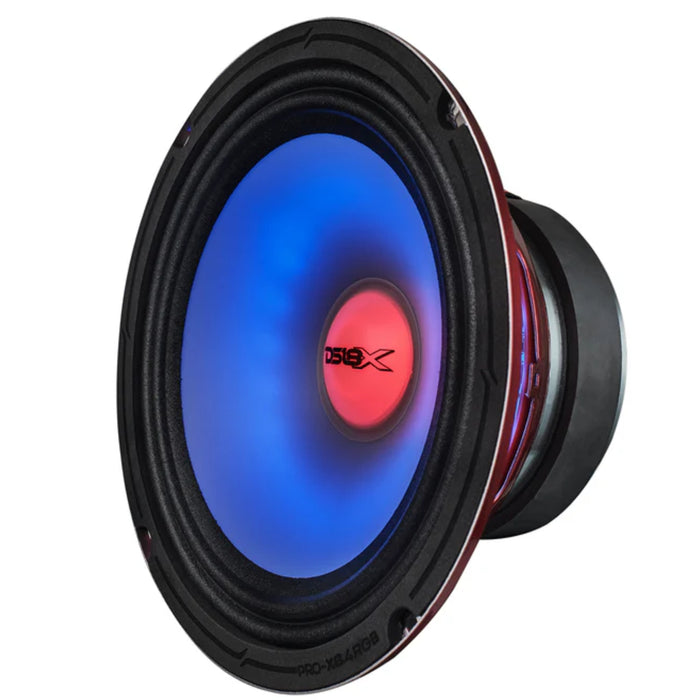 DS18 8" Midrange Loudspeaker Dual RGB LED For Cone & Dust cap 275 Watt RMS 4-Ohm