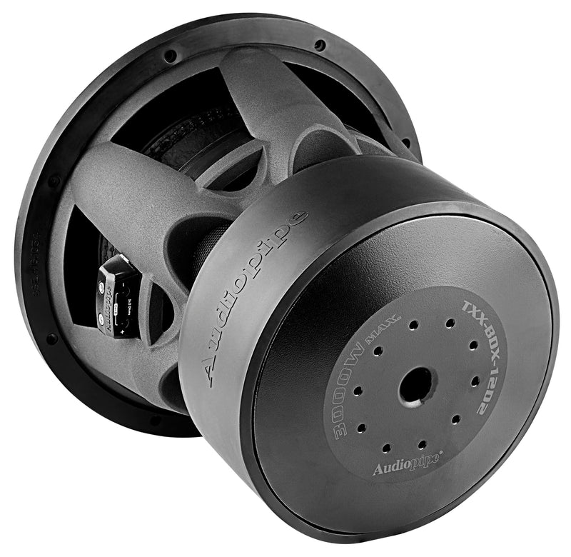 Audiopipe 12" 15k Watt RMS 2-Ohm Dual Voice Coil Competition Subwoofer TXX-BDX-12D2