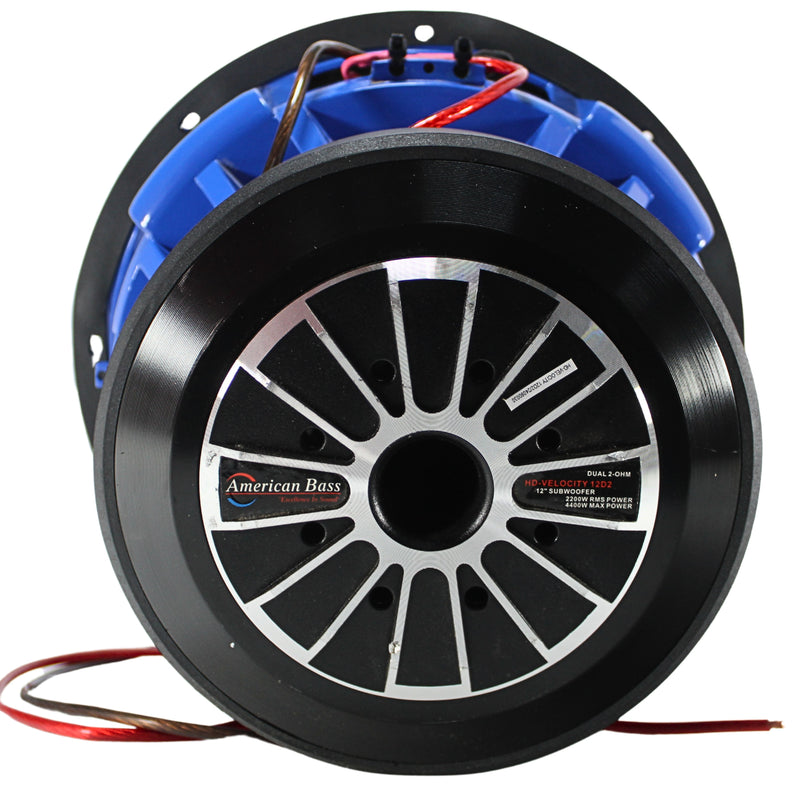 American Bass HD Velocity 12" 2-Ohm 2200W RMS Triple Magnet Subwoofer OPEN BOX