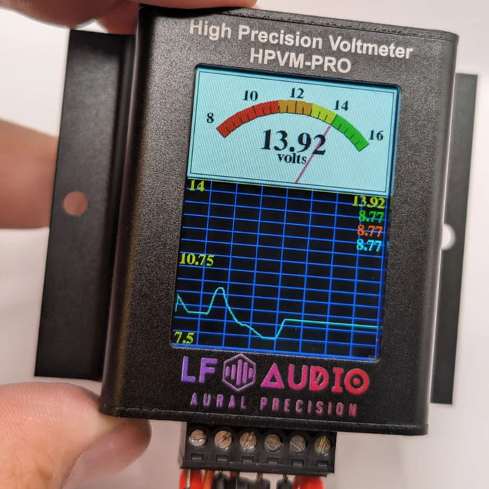 Car Audio LF-HPVM-PRO Smart Wireless Graphing Voltmeter with 4-Point Monitoring