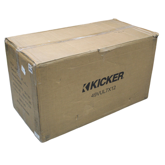 Kicker L7X Series SoloX 12" Single Ported unloaded Subwoofer Box 49VUL7X12