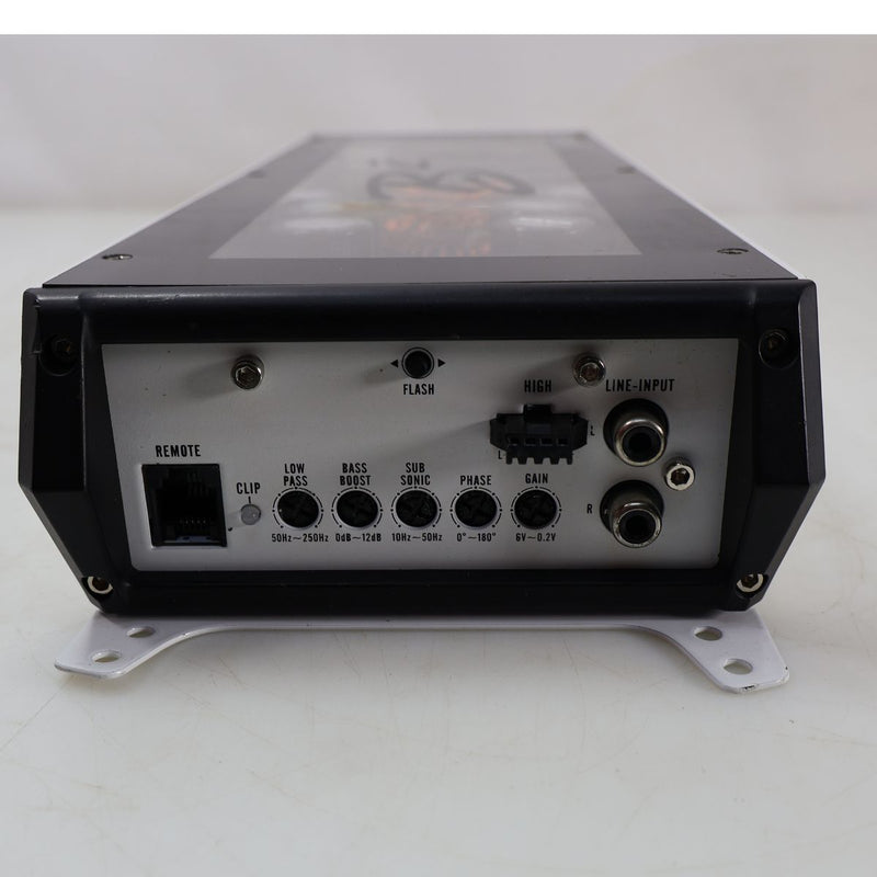 Mono Amplifier 2500W 1-Ohm Class-D Half-Bridge RGB LED Lights REFURBISHED
