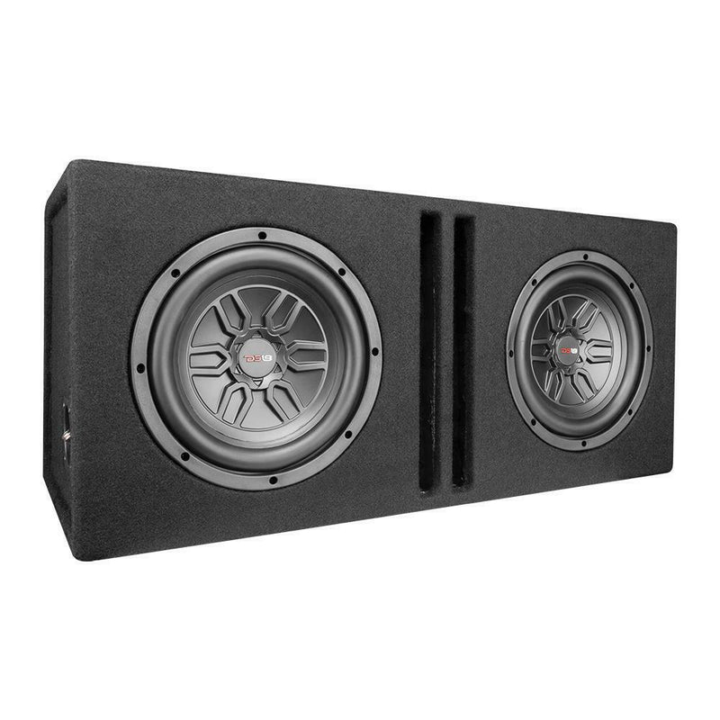 DS18 Audio 10 Subwoofers In Ported Box 800W & S-1500.1/RD Amplifier and Amp Kit
