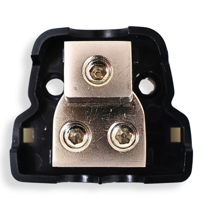 Big Jeff Audio 2-Way Distribution Power Ground Block 1x 0Ga 2x4 AWG 2 Pack