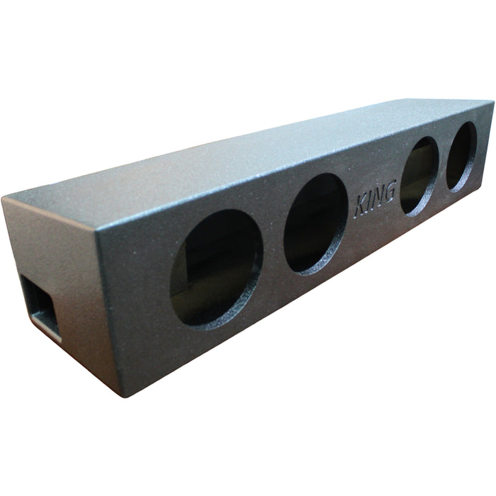 King Boxes Quad  8" 19-UP Ram Front Fire Ported Sprayed Speaker Box AK-DG19-48