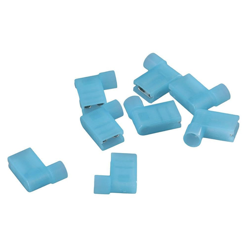 Installation Solutions 90 Degree Flag Spade Female 14/16 GA 100pc Terminals Blue