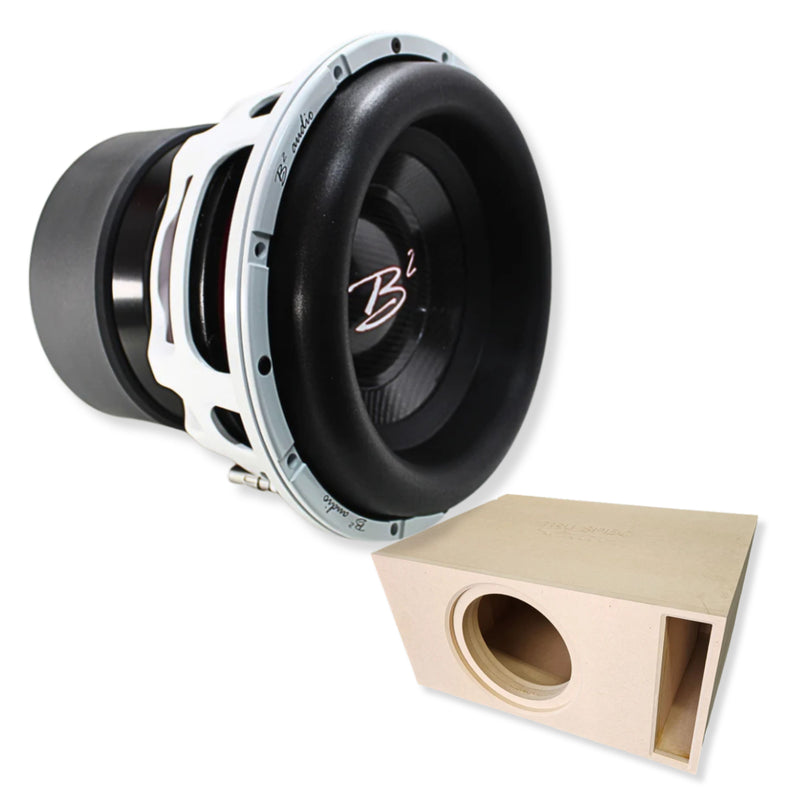 B2 Audio RAGEXL 12" Dual 2-Ohm Subwoofer + Tru Spec Elite XXL Enclosure Combo