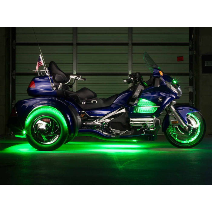 LEDGlow Bluetooth Advanced 12pc Million Color LED Motorcycle/Trike Lighting Kit
