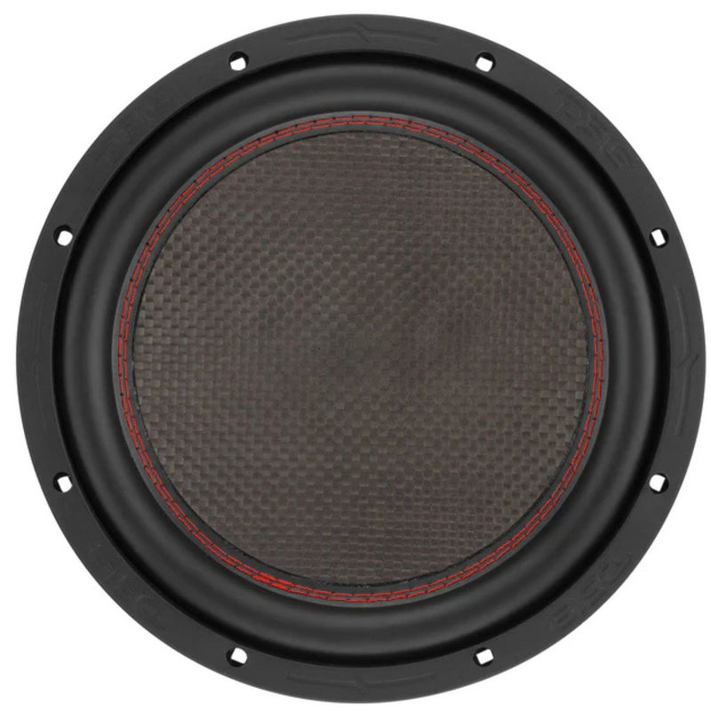 DS18 10" 600 Watt RMS Dual 4 Ohm Carbon Fiber Dust Cap Subwoofer GEN-X104DCF