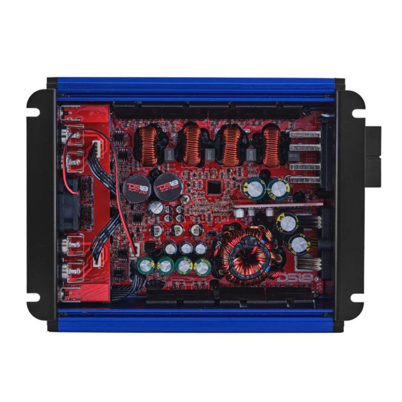 DS18 FRP1200W RMS Compact 4-Channel Full-Range Class-D Amplifier FRP-1.2K4 Blue