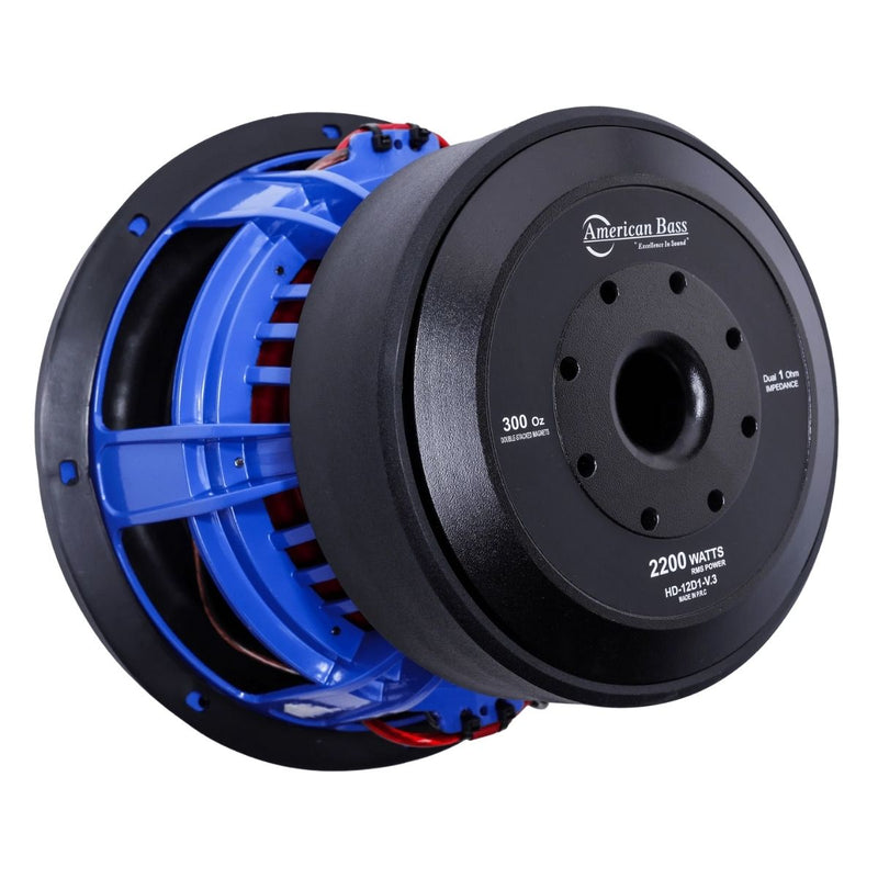 American Bass 12" HD Series Subwoofer 4000W Max Dual 1 Ohm HD-12-D1v3