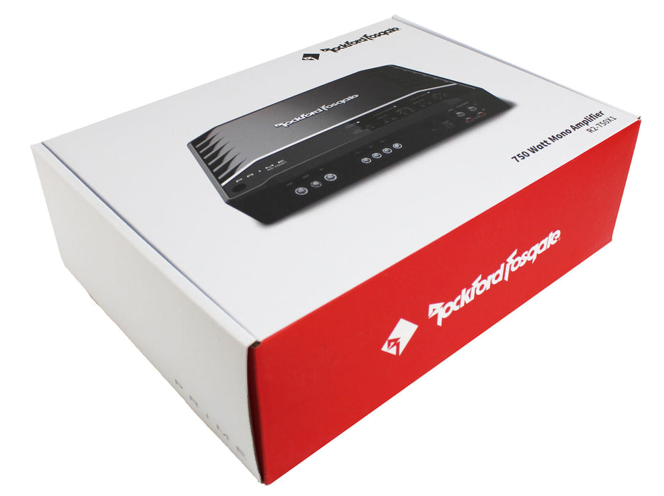 Rockford Fosgate Prime 750W 1 Ohm Class D Monoblock Amplifier + Install Kit