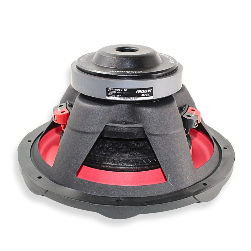 12" 600 Watt RMS Dual 4 Ohm Car Audio Subwoofer Audiopipe TXX-BDC-1-12