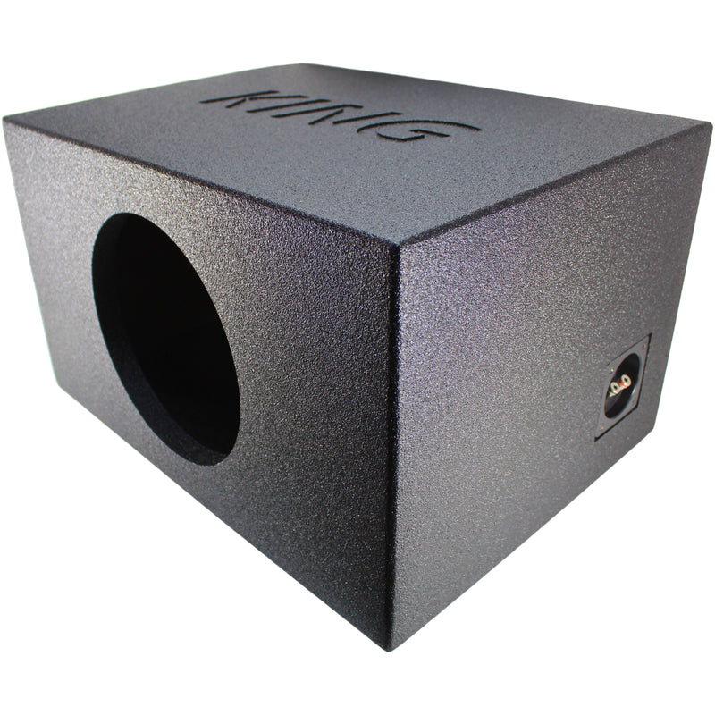 Single 10" SPL Style Side Ported Sprayed Finish Universal King Box | AK-10VLS