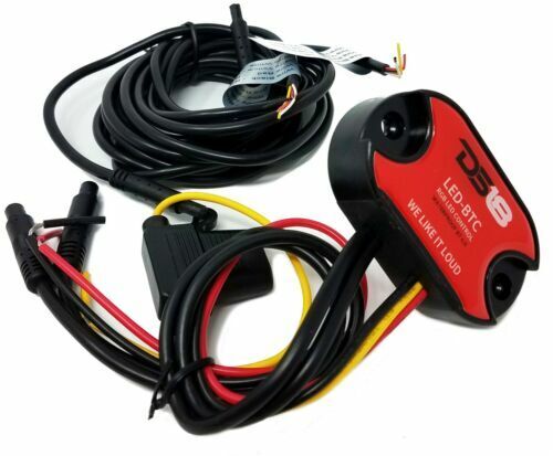 2x Universal RGB Speaker Light Rings 8" LED Bluetooth Remote Control DS18