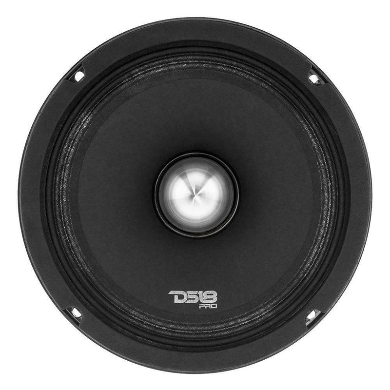 DS18 PRO-NEO8 8" Motorcycle Midrange 4 Ohm Neodymium 600W Speaker Car Audio