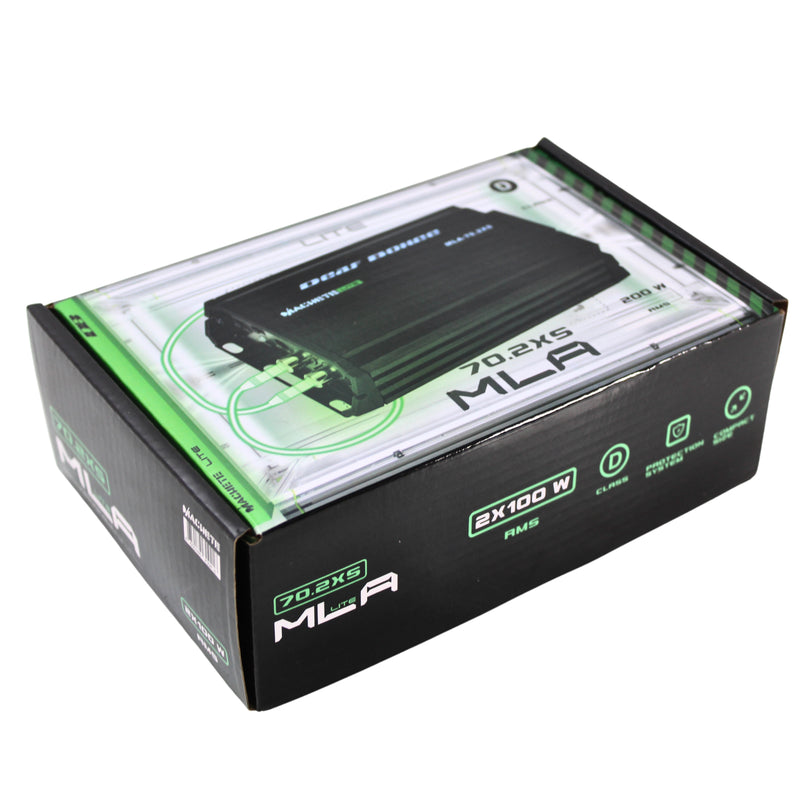 Deaf Bonce 70 Watts 4 ohm RMS 2-Channel Machete Class D Amplifier MLA-70.2 XS