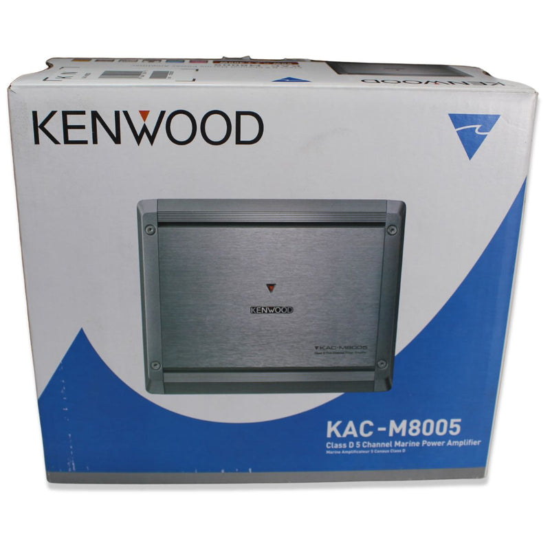 Kenwood 800 Watt RMS 2 Ohms 5-Ch Class D Compact Marine Amplifier M8005