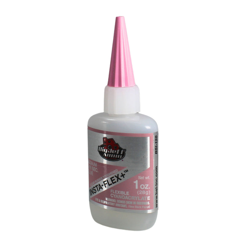 Big Jeff Audio 1 oz Insta-Flex+ CA Glue Invisible Strong Bond Clear Rubber