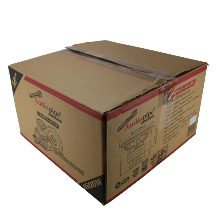 Audiopipe Pro Car Audio 12" 600 Watt RMS Dual 4-Ohm Subwoofer