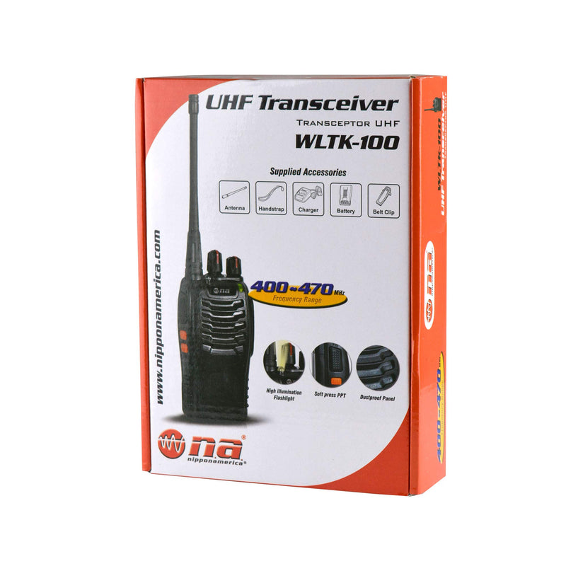 16-Ch 5W 3.7V Professional UHF Transceiver w/ Built In Flashlight