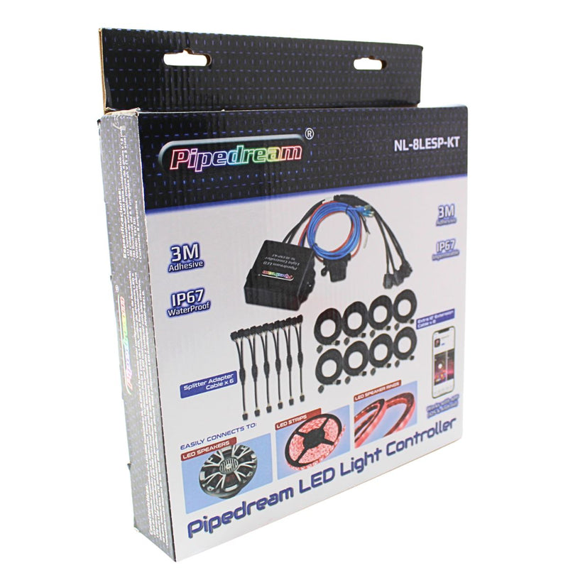 Audiopipe Pipedream NL-8LESP-KT Marine RGB LED Controller, IP67, App Control