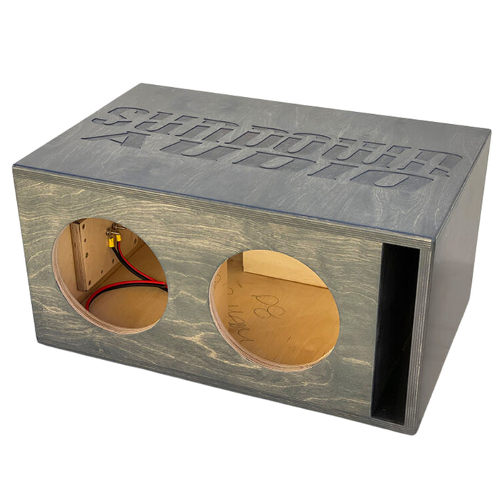 1000W RMS Dual 2 or 4-Ohm 8" X Series V3 Subwoofer w/ Dual 8" Birch Ported Box